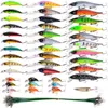 Mieszane zestawy wabiki Crankbait Minnow Popper Bass Bass Baits Wobbler Zestaw LifeLike Fałszywy sprzęt przynęty 240312