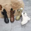 HBP Non-Brand Los nuevos botines de plataforma con un bolso con plataforma impermeable Botas de esponja versátiles de moda de estilo británico para mujer