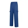 Pantalones de Hombre sueltos informales gimnasio deporte largo cordón de cintura alta correr Jogger Cargo Pantalones Hombre Multi-Bolsillo Pantalones Hombre