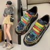 Non-Brand New Trendy Lady HBP Unique Casual Shoes Flat Diamond Sequined Cloth Trainers for Women Sneakers