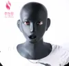 Woman Latex Mask Rubber Unisex Hood with Red Mouth Teeth Lip Facing Sheath Bdsm Sex Toys for Couples Adult Games Bdsm Mask7361693