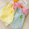 Vestuário para cães Frutas Bolha Fio Bordado Sling Pet Roupas Cool Respirável Colete Primavera Verão Roupas de Cachorrinho XS-XL