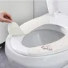 Tuvalet koltuğu, yumuşak macun kendi yapışkan tipi karikatür evrensel kapak yıkanabilir ve yeniden kullanılabilir çıkartma kapsar