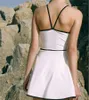 Damen-Bademode, koreanischer Schwarz-Weiß-Bikini, schlanker 2-teiliger Frühlingsrock-Stil, ärmellos, lässig, mit Brustkissen