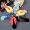 Slippers Natural Sheepskin Home Slippers Fashion Winter Women Indoor Slippers Fur Slippers Warm Wool Flip Flops Slipper Lady Home Shoes