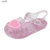 Sandales Mode fille sandales été nouveau coeur en forme de gelée enfant chaussure mignon chaussure décontractée anti-dérapant plage chaussure fille chaussure femmes sandales C24318