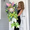 Party Decoration Easter Wreath Year Gift For Friends Door Hanging Decorations Spring Decorative Garlands Living Room Garden