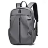 Mochila oxford pano porta usb lazer minimalista mochilas masculinas moda computador de viagem grande capacidade saco estudantes
