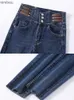 Women's Jeans Woman Korean Streetwear Stretch Denim Pants Skinny Hight Waist Pencil Jeans Spring Vintage Casual Kot Pantolon Slim VaquerosC24318