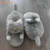 Boots Kawaii Furry Hug Cat Slippers Women Men Winter Warm Slides Home Floor Shoes Fleece Slippers Girl Funny Cute Gift Fluffy Slippers