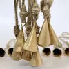 Party Supplies JFBL 10 Pcs Vintage Hanging Bells Christmas Decorations For Home Decor Cow Decoration With Rope Style