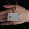 Collana con ciondolo a forma di carta da 1 pezzo, collana da uomo e da donna alla moda