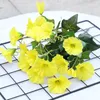 Decorative Flowers Home Artificial Morning Glory Vine Petunia Wedding Decor Shop Simulation Vibrantly 7 Branches Decoration