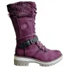 Boots Boots femininos 2022 Autumn e inverno Novo laço de malha feminina feminina fossa gira de lã de lã Botas de Mujer