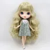 ICY DBS Blyth doll white dark skin joint body glassy matte face Can Changed Makeup and Dress DIY special 16 bjd 240307