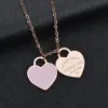 Gold necklace for women trendy jewlery bracelets designer costume cute necklaces fashion luxurious jewellery custom chain elegance Heart Pendant Necklaces gifts