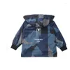 Jassen Kinderjasje voor jongens Lente Capuchon Windscherm Kinderen Uitloper Waterdicht Lange stijl Casual Sport Camouflage