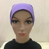 Roupas étnicas Wearable Seasons Mulheres Turbante Chapéu Cor Sólida Tubo Longo Cap Árabe Islâmico Muçulmano Moda Bottoming