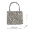 Sacs à bandoulière Petit sac en métal à la mode et personnalisé évidé sac à main conception de niche fait à la main sac à paillettes scintillantes pour femmes 240318