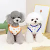 Köpek Giyim Pet Yelek Nefes Alabilir Ultra Yumuşak Kolsuz Teddy Pupp Geometrik Baskı Pocket Günlük Giyim İçin Yaz