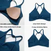 LU Align Align Lu Lemon Sports Bras Vitalinovo Femmes Twist Ve Deep V Workout Yoga Bra Criss Cross Back Rodible Rodined Fiess Crop Crop