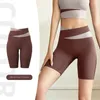 Pantaloni attivi Tuta sportiva casual abbinata ai colori Fitness traspirante ad asciugatura rapida Donna yoga nuda ad alta elasticità