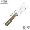 Taktiska knivar Sitivien ST801 Folding Knife8Cr18Mov Steel Blade G10 Handle Pocket Knife EDC Tool Knife for Working Outdoor Survival Campingl2403