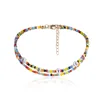 Choker 2024 Fashion Girl Love Bead Halsband Set Simple GeometricalShape