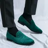2024 novos sapatos de camurça masculina sapatos casuais mocassins primavera outono feitos à mão zapatos de golfe para hombre 38-46