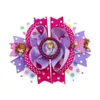 Vendre à chaud de 5 pouces Sofia Princess Bow File Ruban Clip de cheveux pour enfants