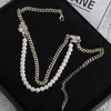 Pendant Necklaces European And American Fashion Pearl Inlaid Crystal Necklace