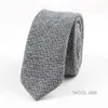 Designer Tie Fashion Mens Wool Narrow Business Dress Trendy Wedding Korean British Student 6cm {category}