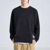 Crewneck Hoodie 2024 Men's Spring New Fake Two-Piece Set Simple Twill Solid Color Splicing Korean Version of the Trend of Loose Top Male Trend