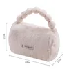 Cosmetic Bags Soft Plush Bag Fashion 4 Colors Large Capacity Cute Design Makeup Dust-proof Winter Toiletries Outdoor