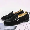 HBP Non di marca Colore verde Chiusura con fibbia Ultimo design Moda Comode scarpe eleganti formali Scarpe casual da uomo slip on Monk