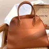 The Row Bag Margaux15 Totes大容量Margaux 10ハンドバッグパークトートレザーラグジュアリーデザイナーCamdemフラットショルダーストラップソフトマルゴーテラス財布