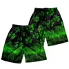 Mäns shorts Hawaiian Style Four Leaf Clover Cargo Pants Streetwear Casual Techwear Basketball Gym Fitness Home Sports Men kläder