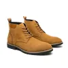 Botas Nuevos hombres Botas de tobillo Faux Suede LaceUp Toe Business Boots Formal Tamaño 3845 Botas para hombres