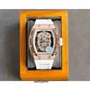 Luxury Mens Mechanical Watch Richa Milles Rm052 Fully Automatic Movement Sapphire Mirror Rubber Watchband Swiss Wristwatches EBU6