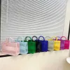 Shoulder Bags Basket Handheld Designer Handbags Jelly Tote Bag Large Capacity Shopping Storage Candy Color Hollow Beach 240311