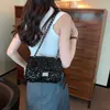 Shoulder Bags High End Colorful Niche Chain Bag for Women in 2024 New Trend Sparkling Sequin Banquet Single Shoulder Crossbody Underarm 240318