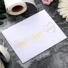 Party Decoration Gold 300pcs Stickers Stamp 4 Design Christmas Wedding Valentine's Day Use Candy Chocolate Bag Box Seal Sticker