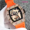 Elegance Watch Rm Watch Elegant Watch Dragon Tiger Hegemony Dial Otorizasyon Atmosfer Üst düzey Erkek Moda Saati