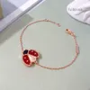 Joyas de diseño Cleef Van Clover Pulsera Brazalete Vanly Clefly Pulsera Nueva Seven Star Ladybug Five Flower Pulsera Mujer Edición alta Moda Light Lux