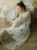 Robes décontractées Liquidation LYNETTE'S CHINOISERIE Printemps Automne Femmes Mignon Organza Slim Fleur Broderie