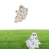 Broches d'émail fantôme broches fleur punk halloween drôle mignon badges metal ponde femme cadeaux enfants bijoux gothiques7109470