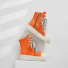 HBP icke-varumärke kamouflage high-top lägenheter tränare dam skate brädskor ankel stövlar kvinnor klumpiga ensamma designer casual sneakers