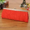 Evening Bags Multicolor Pleated Clutch Purse Fashion Cloth With Chain Dinner Bag Handbag Wallet Party