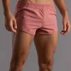 Boxer en coton pour hommes, ourlet rond, bas de sommeil sexy pour la maison, taille ample et extensible, pyjama blanc, slip de salon léger 240318