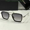 2023 Nya heta varumärkespar Eyewear Women Retro Square Steampunk UV400 Protective Aviation Gelgasses lyxvarumärken Dita E6BS